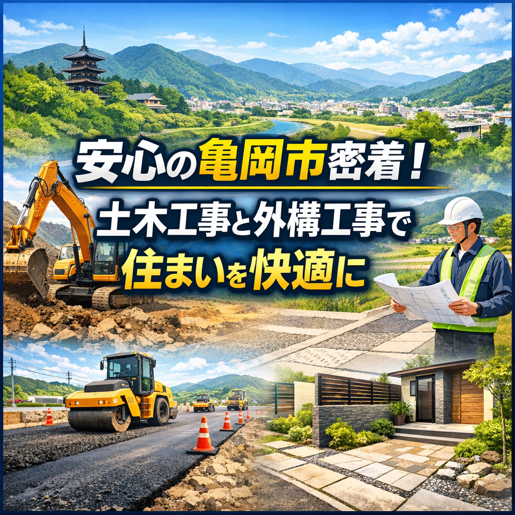 安心の亀岡市密着！土木工事と外構工事で住まいを快適に
